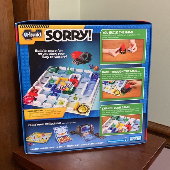 ♟HASBRO - SORRY U-BUILD- BOARD GAME ♟ NEW! - Picture 2 of 7